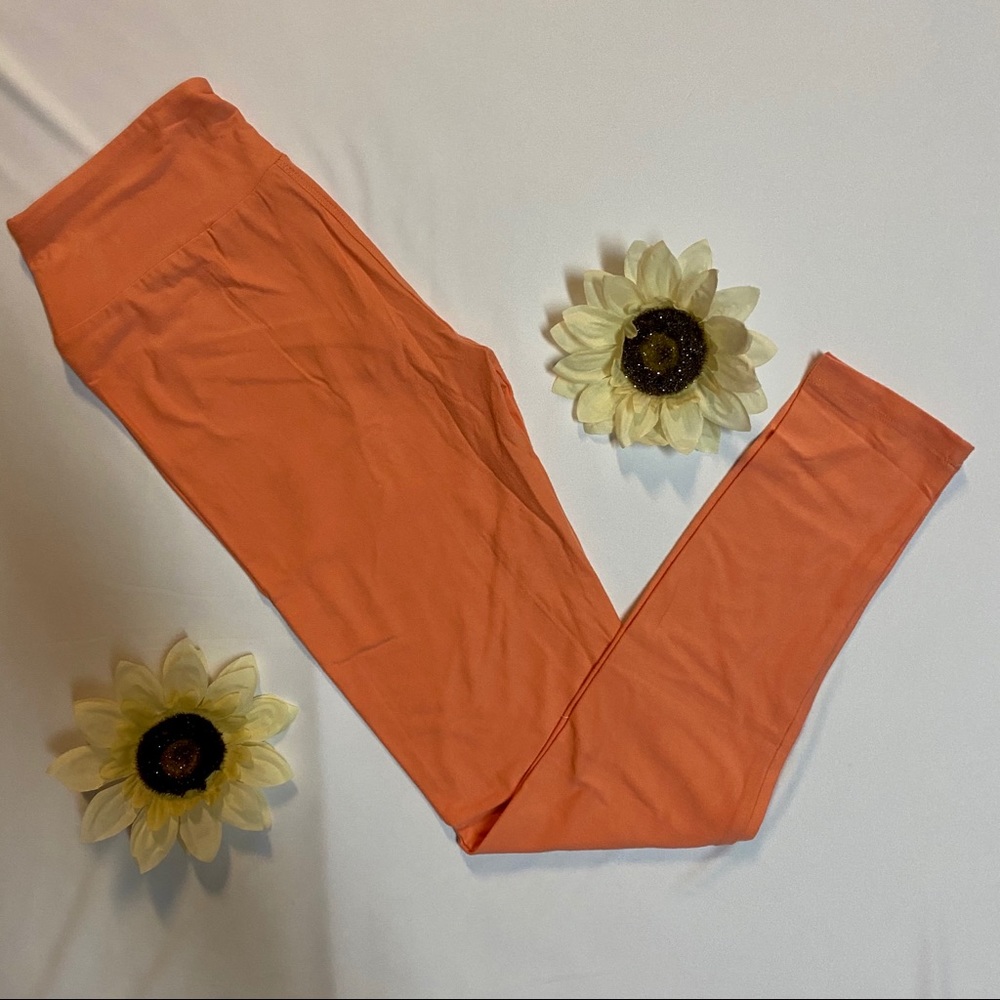 NEW Lularoe Solid Orange OS Leggings
